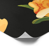 Naadloos bloempatroon met mooie rozen poster (Hoek)