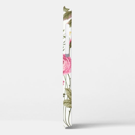 naadloos bloempatroon met rozen en vlinder Case-Mate iPhone case (Achterkant / Links)