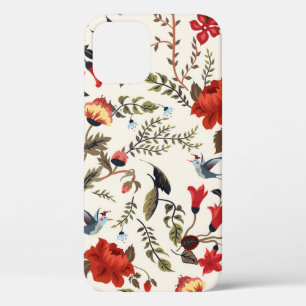 Naadloos bloempatroon met vogels Case-Mate iPhone case