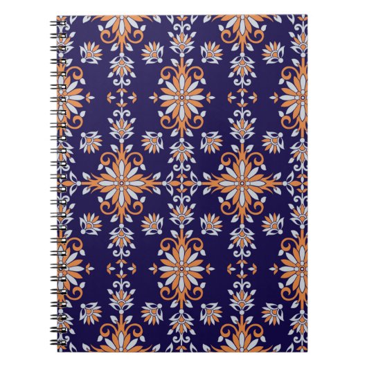 Naadloos bloempatroon notitieboek (Voorkant)