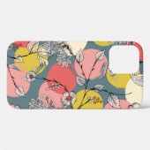 Naadloos bloempatroon op de achtergrond, vlak Case-Mate iPhone case (Achterkant (horizontaal))