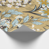  naadloos bloempatroon op een zwarte achtergrond cadeaupapier (Hoek)