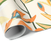 Naadloos bloempatroon. Oranje iris van de regeling Cadeaupapier (Rol Hoek)