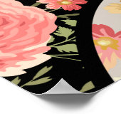 naadloos bloempatroon poster (Hoek)