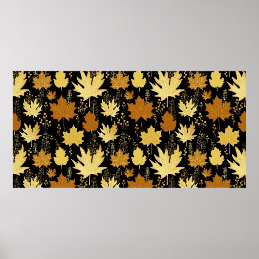 Naadloos bloempatroon poster (Voorkant)