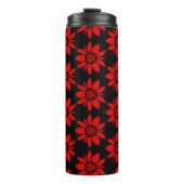 naadloos bloempatroon thermosbeker (Voorkant)