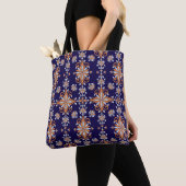 Naadloos bloempatroon tote bag (Dichtbij)