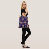 Naadloos bloempatroon tote bag (Op model)