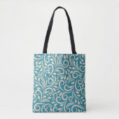 Naadloos bloempatroon tote bag (Voorkant)