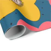 Naadloos bloempatroon. Vette floralen Scandinavian Cadeaupapier (Rol Hoek)