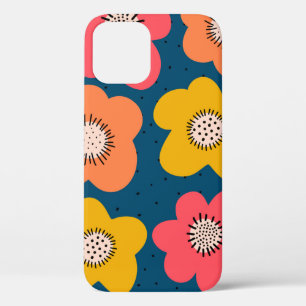 Naadloos bloempatroon. Vette floralen Scandinavian Case-Mate iPhone Case