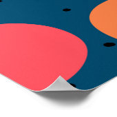 Naadloos bloempatroon. Vette floralen Scandinavian Poster (Hoek)