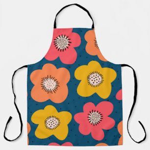 Naadloos bloempatroon. Vette floralen Scandinavian Schort