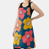 Naadloos bloempatroon. Vette floralen Scandinavian Schort (Insitu)