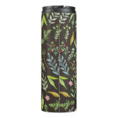 Naadloos bloempatroon. Waterverf hand getrokken Thermosbeker (Achterkant)