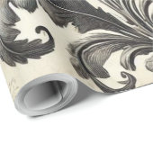  naadloos botanisch bloemmotief cadeaupapier (Rol Hoek)