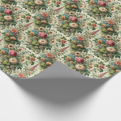 Naadloos botanisch bloemmotief cadeaupapier (Hoek)