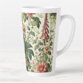 Naadloos botanisch bloemmotief latte mok (Rechts)