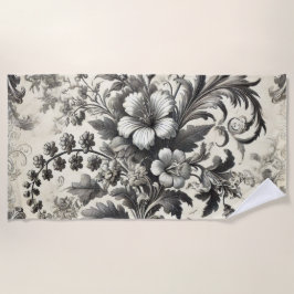  naadloos botanisch bloemmotief strandlaken