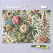 Naadloos botanisch bloemmotief tissuepapier (Craft)