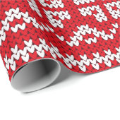 Naadloos breipatroon Noorwegen feestartikel Cadeaupapier (Rol Hoek)