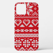 Naadloos breipatroon Noorwegen feestartikel Case-Mate iPhone Case (Achterkant)