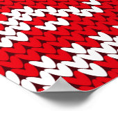 Naadloos breipatroon Noorwegen feestartikel Poster (Hoek)