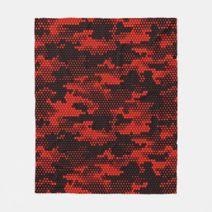Naadloos camouflagepatroon. Digitale stip herhalen Fleece Deken