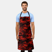 Naadloos camouflagepatroon. Digitale stip herhalen Schort (Gedragen)