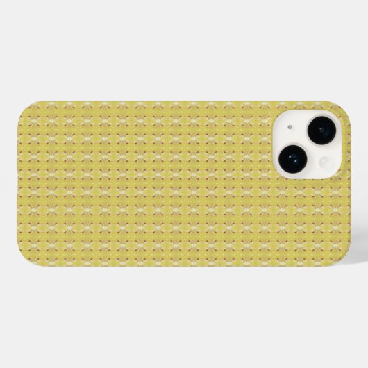 Naadloos citroenpatroon Case-Mate iPhone case (Achterkant (horizontaal))