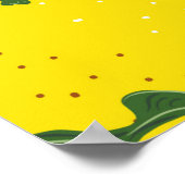 Naadloos citruspatroon.  met de hand getrokken wal poster (Hoek)