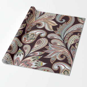 Naadloos continu helder patroon met  paisley cadeaupapier