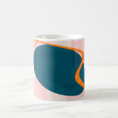 Naadloos continu helder patroon van abstracte vorm koffiemok (Center)