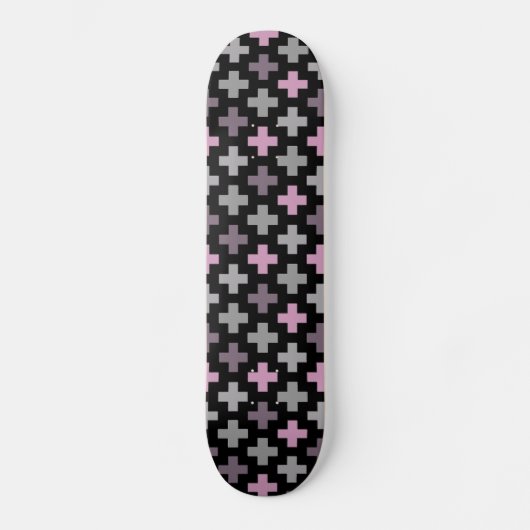 Naadloos Cross Pattern Skateboard (Voorkant)