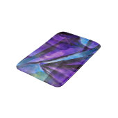 naadloos cubisme paars, blauw abstract kunstwerk badmat (Gekanteld)