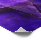 naadloos cubisme paars, blauw abstract kunstwerk poster (Hoek)