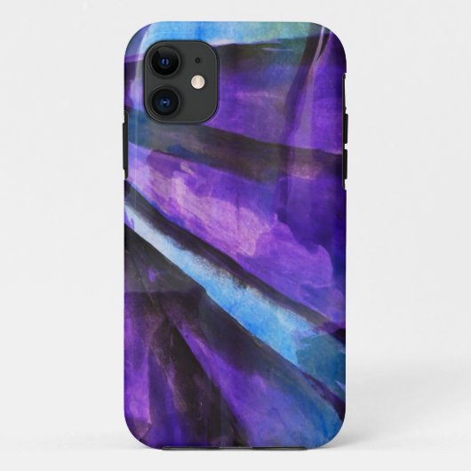 naadloos cubisme paars, blauw abstracte kunst Case-Mate iPhone case (Achterkant)