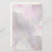 naadloos cubisme paarse abstracte kunst briefpapier (Voorkant / Achterkant)