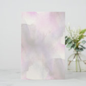 naadloos cubisme paarse abstracte kunst briefpapier (Staand voorkant)