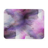 naadloos cubisme paarse abstracte kunst magneet (Horizontaal)