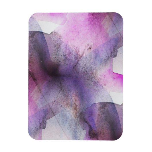 naadloos cubisme paarse abstracte kunst magneet (Verticaal)