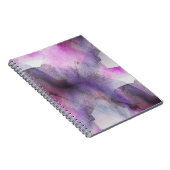 naadloos cubisme paarse abstracte kunst notitieboek (Rechterzijde)