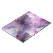 naadloos cubisme paarse abstracte kunst notitieboek (Linkerzijde)