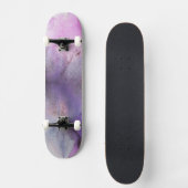 naadloos cubisme paarse abstracte kunst persoonlijk skateboard (Voorkant)