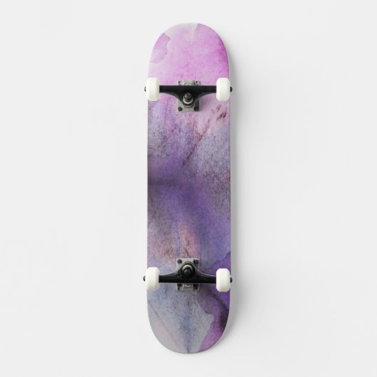 naadloos cubisme paarse abstracte kunst persoonlijk skateboard (Voorkant)