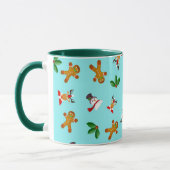 Naadloos Cute Kerstpatroon Mok (Links)