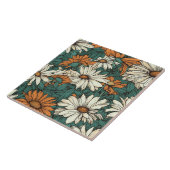 Naadloos daisatiepatroon  florale tegeltje (Zijkant)