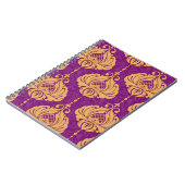  naadloos damesversieringspatroon notitieboek (Linkerzijde)