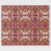 Naadloos decoratief chaotisch bloempatroon cadeaupapier (Vlak)