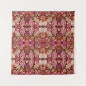 Naadloos decoratief chaotisch bloempatroon wandkleed (Voorkant)